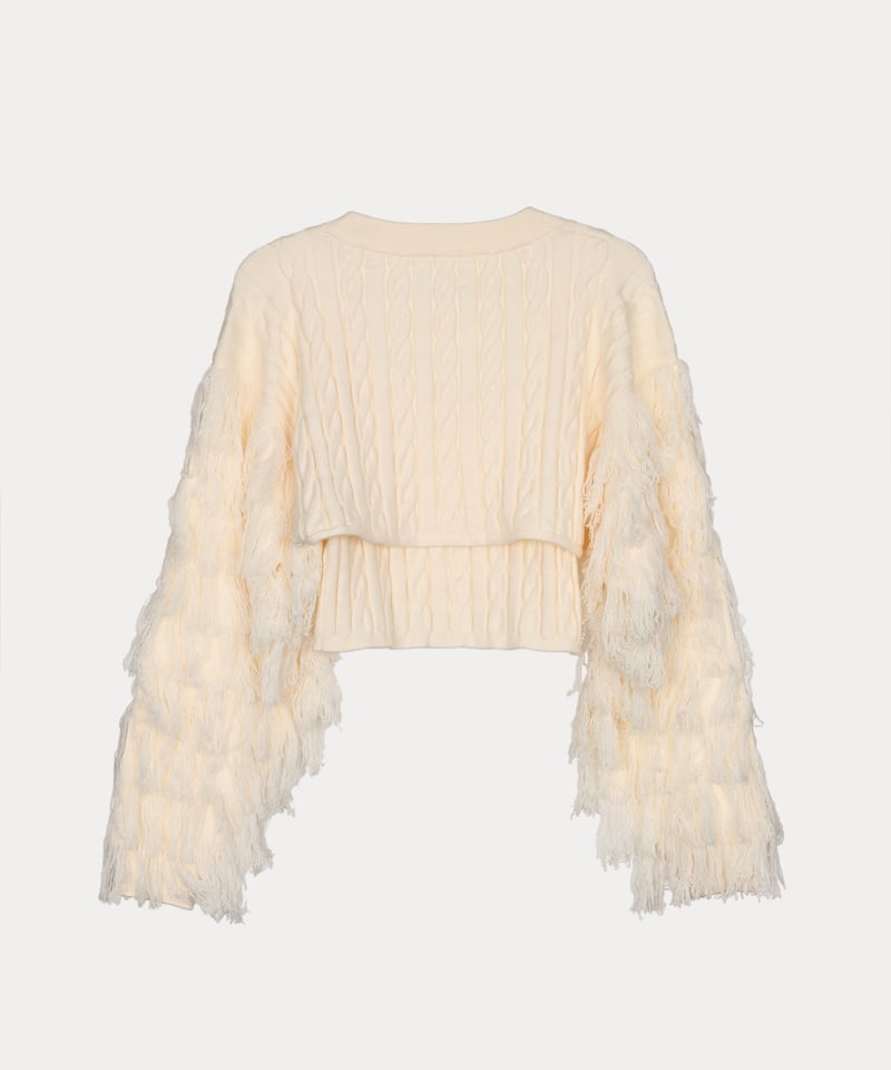layered fringe knit | Acka.｜ エーシーケーエー｜公式オンラインストア