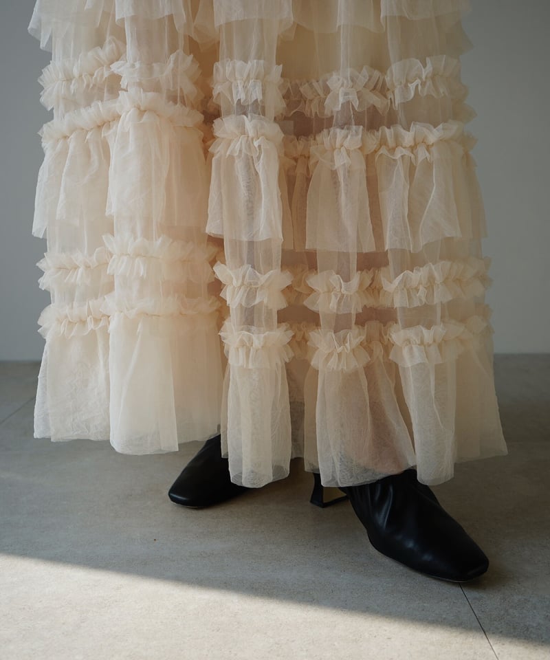 tulle long skirt | Acka.｜ エーシーケーエー｜公式オンラインストア 