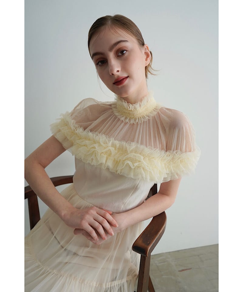 sheer shoulder dress | Acka.| エーシーケーエー|公式 sheer shoulder dress | Acka.| エーシーケーエー|公式