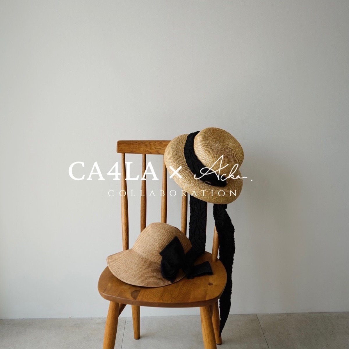 CA4LA × Acka 】scarf straw hat | nate-hospital.com