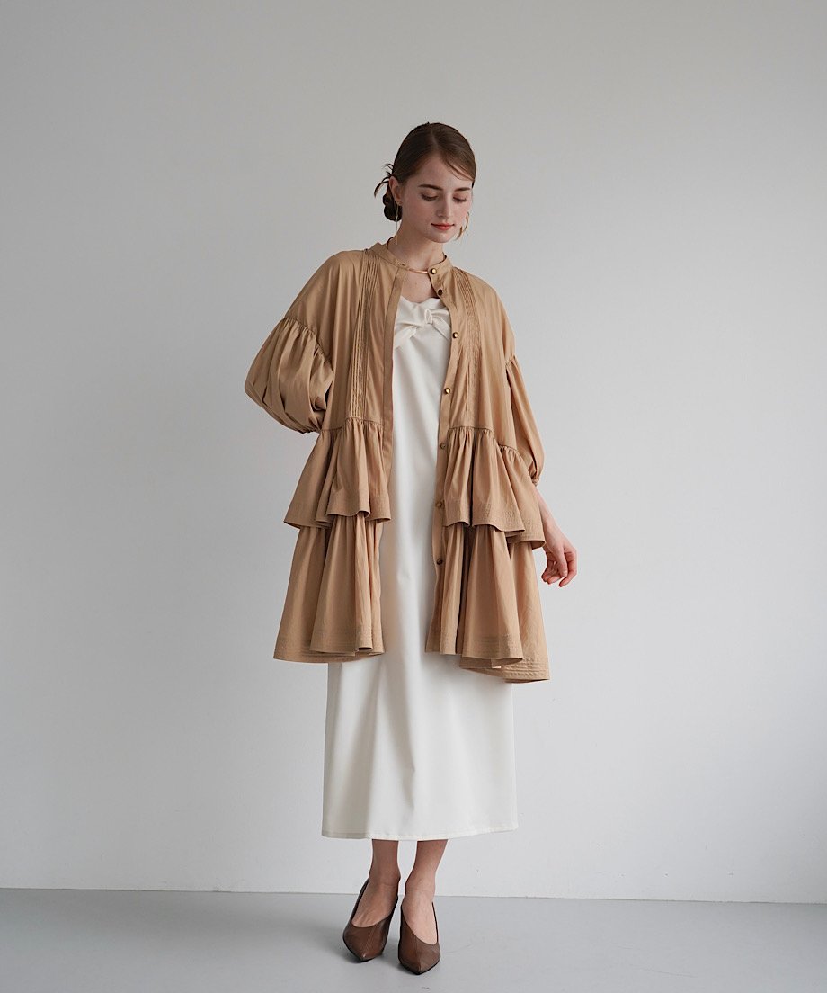 frill shirt one-piece | Acka.｜ エーシーケーエー｜公式オンラインストア 