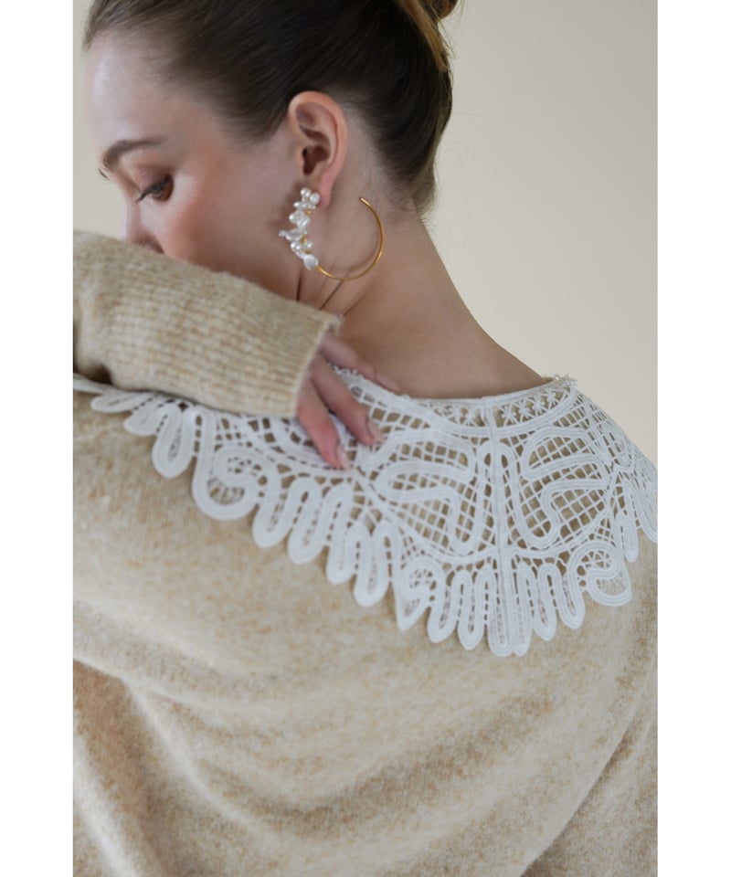 lace collar knit cardigan | Acka.| エーシーケーエー|公式オ lace collar knit cardigan | Acka.| エーシーケーエー|公式オ