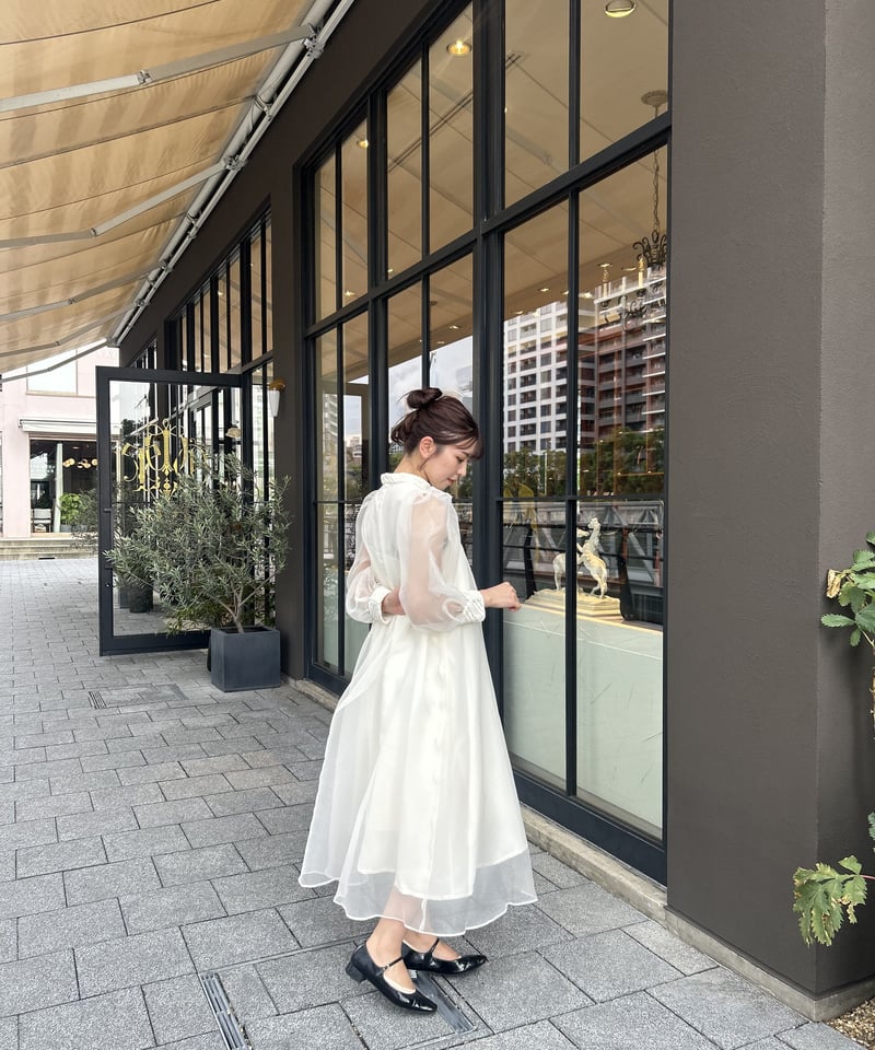 【大幅値下げ　新品】acka sheer sleeve one-piece