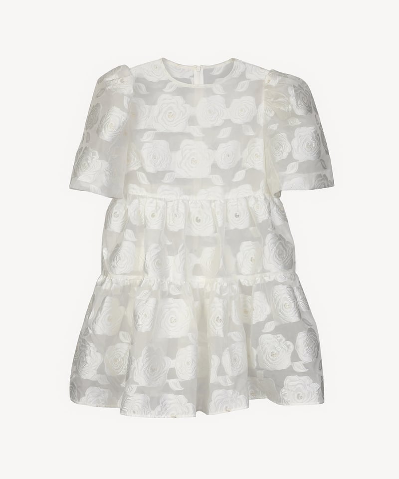 sheer flower jacquard blouse | Acka.｜ エーシーケーエー｜