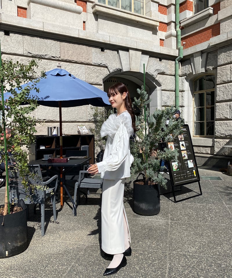 tulle off shoulder blouse | Acka.｜ エーシーケーエー｜公式オ