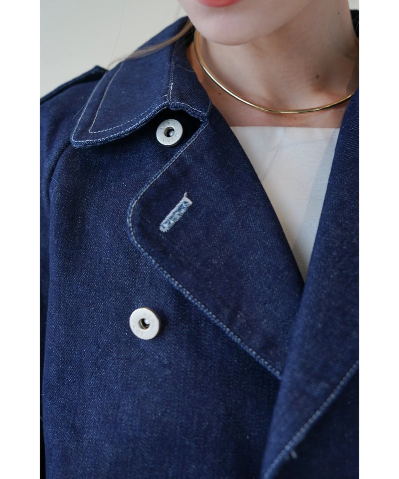 acka denim short jacket デニムショートジャケット denim short jacket – Acka online store