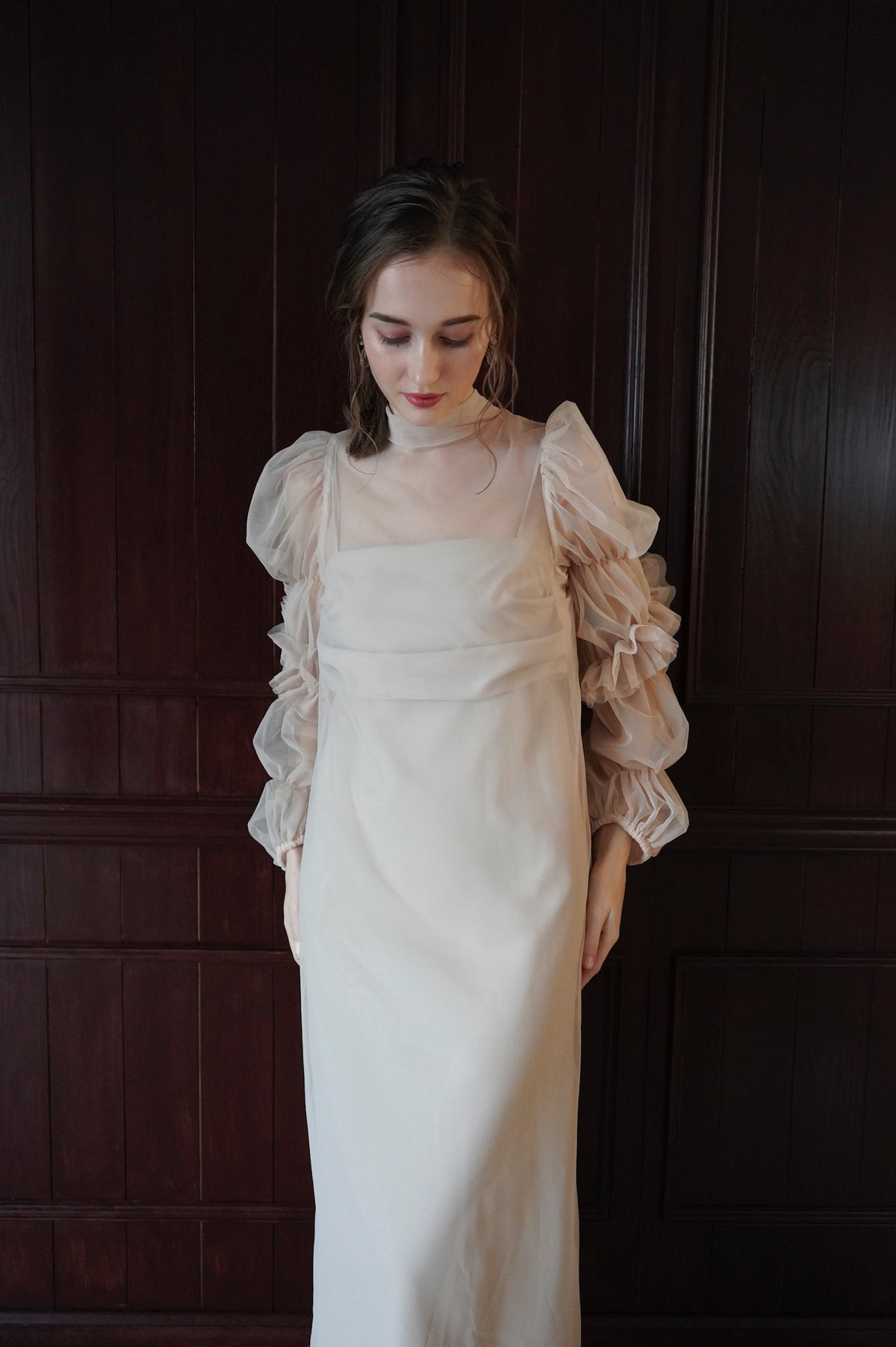 tulle sheer one-piece | Acka.｜ エーシーケーエー｜公式オンラインストア 