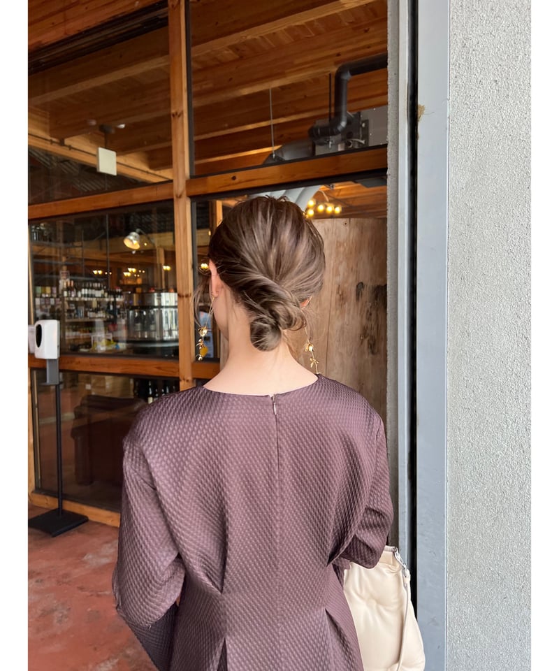 arm slit one-piece(brown) | 【Acka.】エーシーケーエー|公式オ...