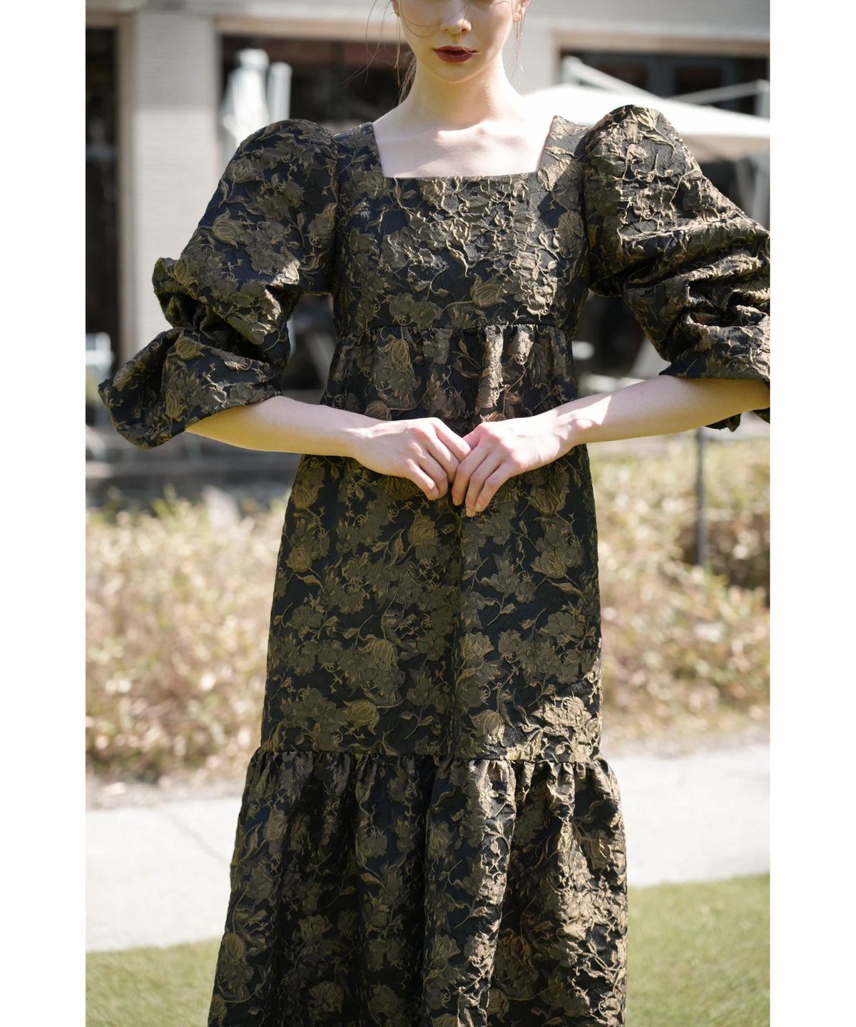 jacquard volume dress | Acka.| エーシーケーエー|公式 jacquard volume dress | Acka.| エーシーケーエー|公式