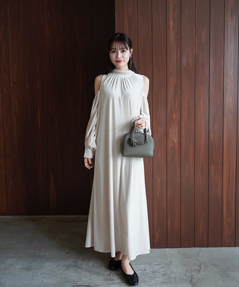 velour long dress | Acka.｜ エーシーケーエー｜公式オンラインストア 