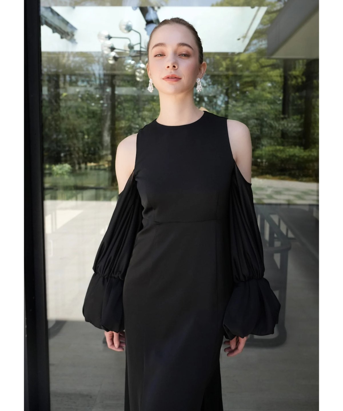 sheer melt sleeve dress | Acka.| エーシーケーエー|公式オン sheer melt sleeve dress | Acka.| エーシーケーエー|公式オン