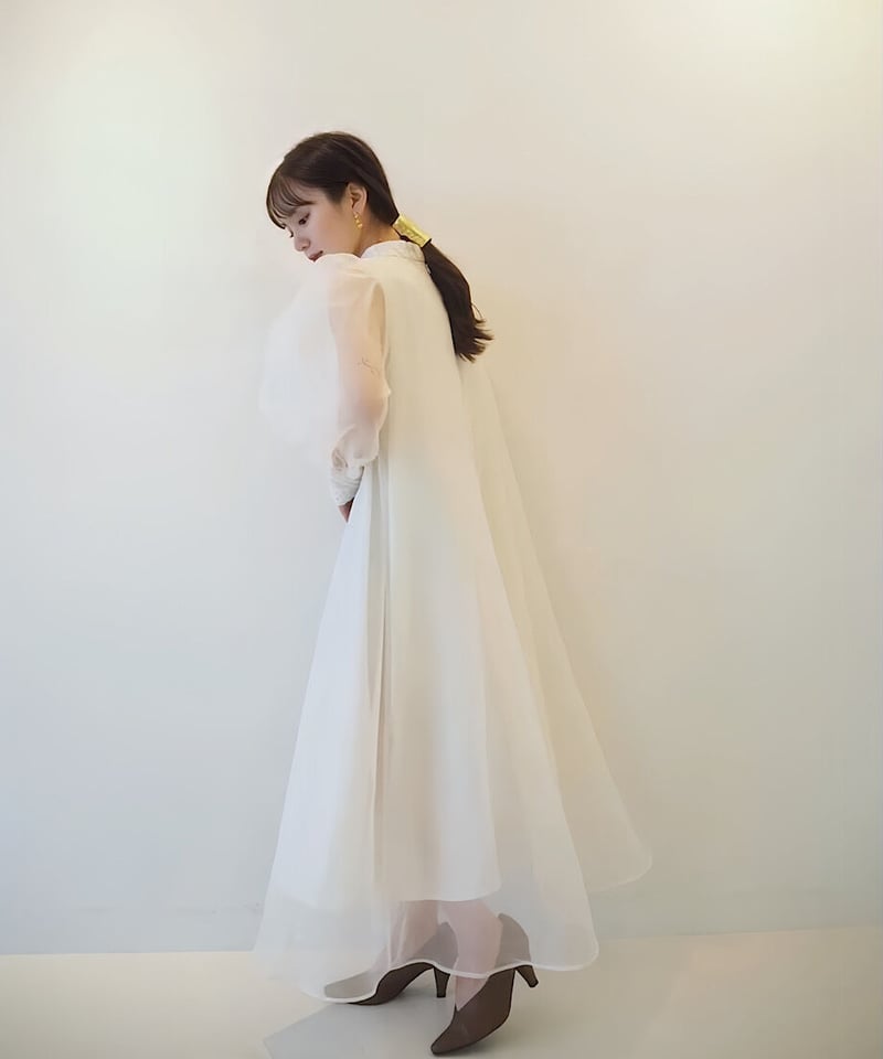 成人式の二次会お呼ばれにAcka dress one-piece white size2