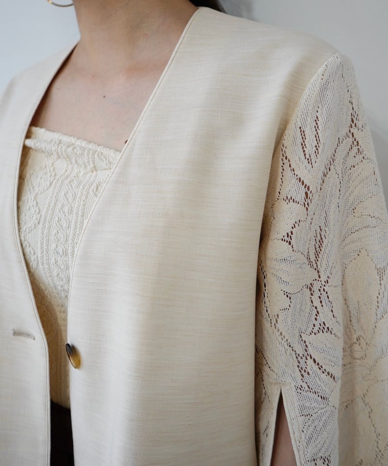 lace sleeve jacket（ivory） | 【Acka.】エーシーケーエー｜公式オ...