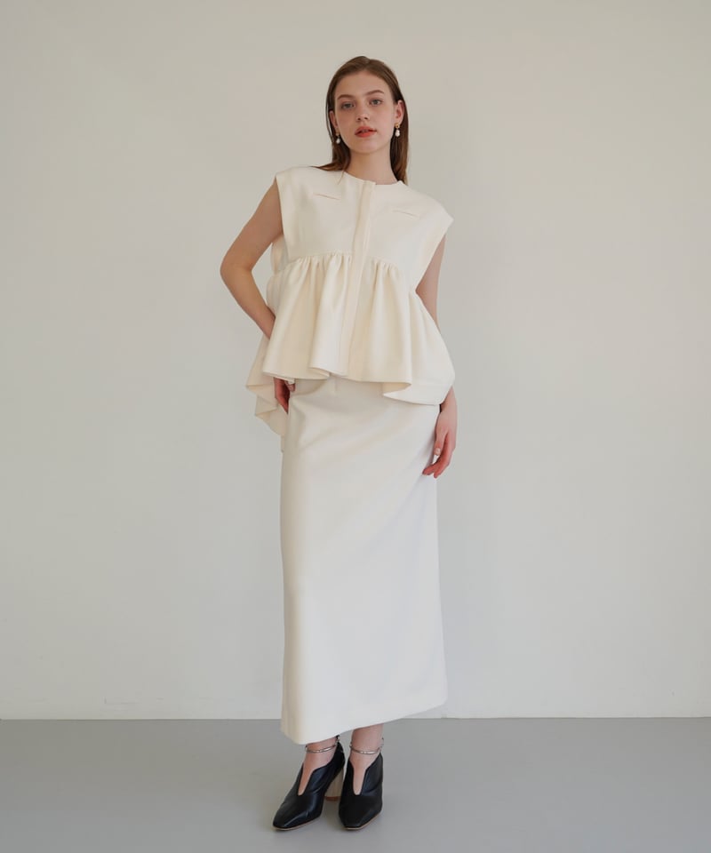 georgette peplum tops | Acka.｜ エーシーケーエー｜公式オンラインストア