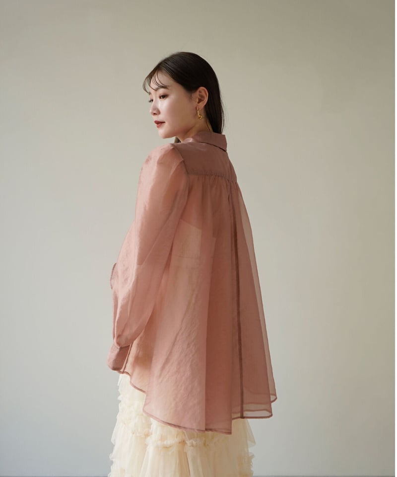 puff sheer shirt ( pink ) | 【Acka.】エーシーケーエー｜公式オ...