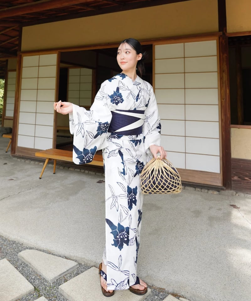 utatane 浴衣 単品 アイボリー系