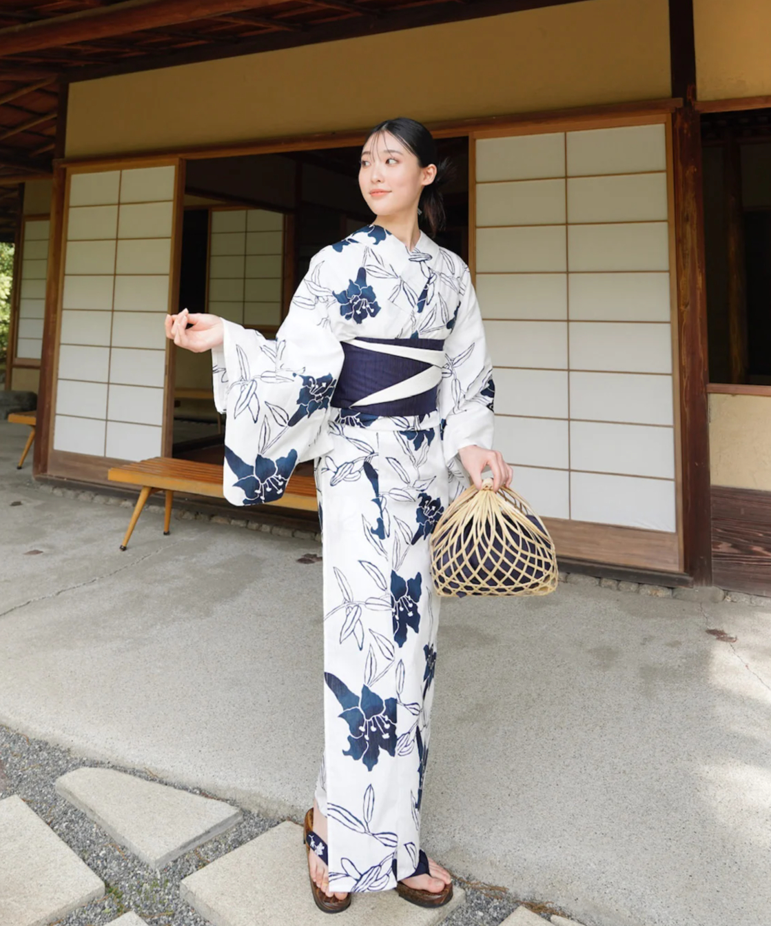 nuance line yukata 【eimオリジナル浴衣】 blue nuance line yukata 【eimオリジナル浴衣】 blue nuance line