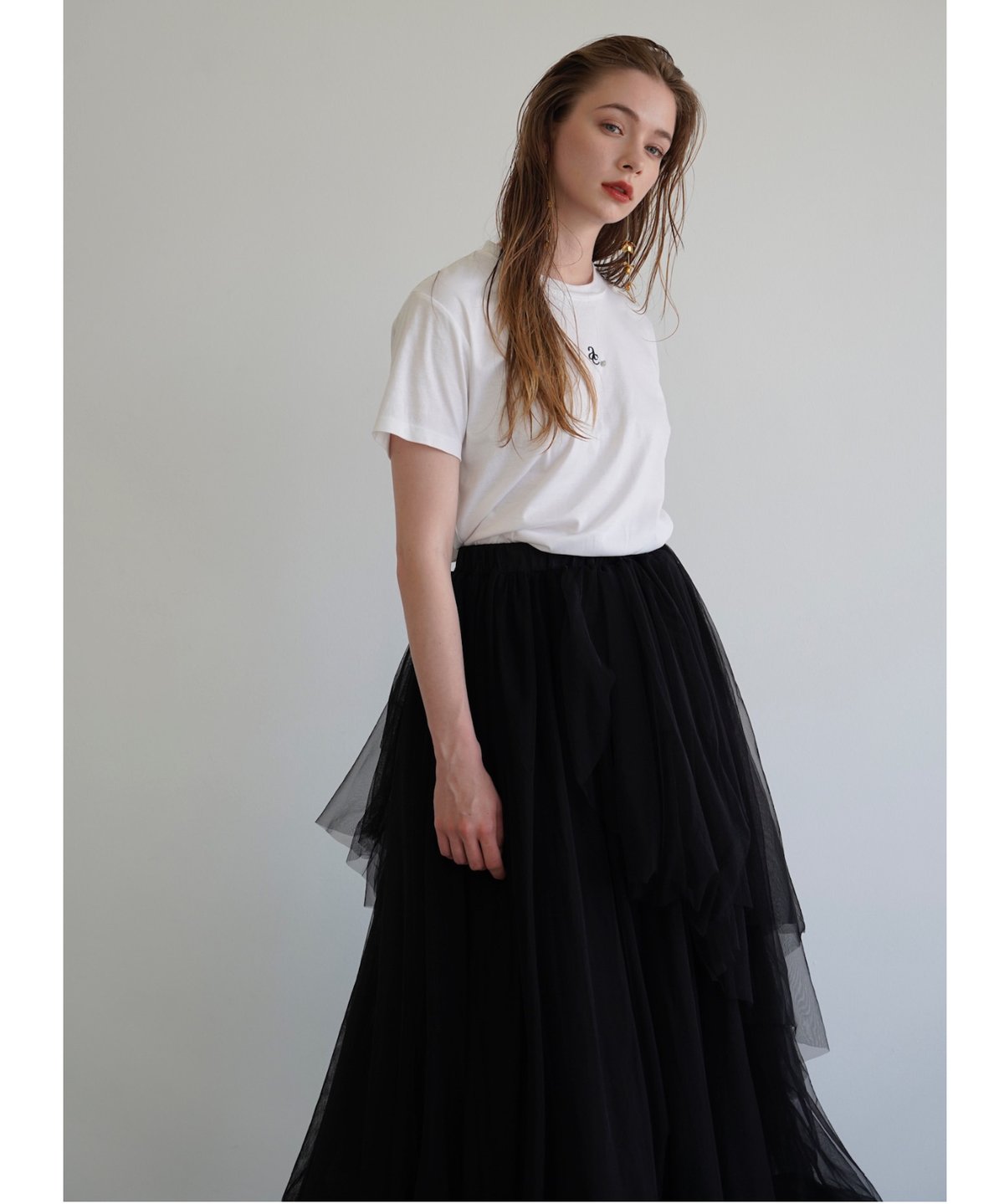 【Acka】 tulle shirring blouse／チュールトップス tulle shirring blouse – Acka online store