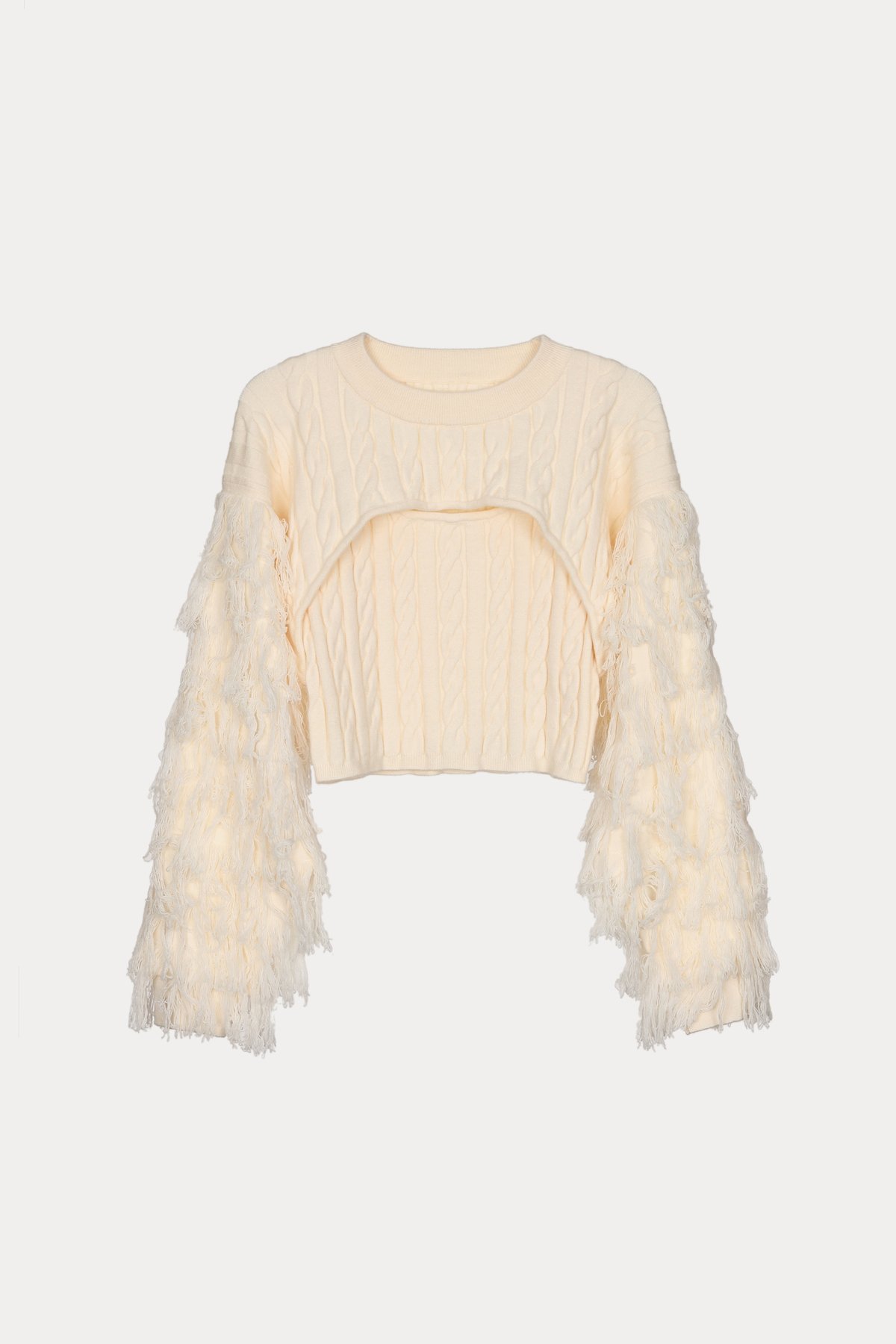 Acka fringe short knit