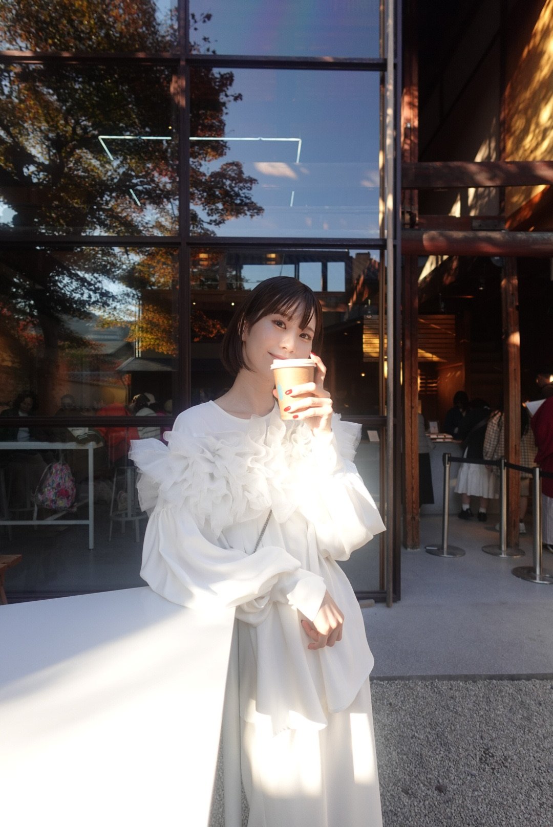 Acka/ tiered tulle blouse