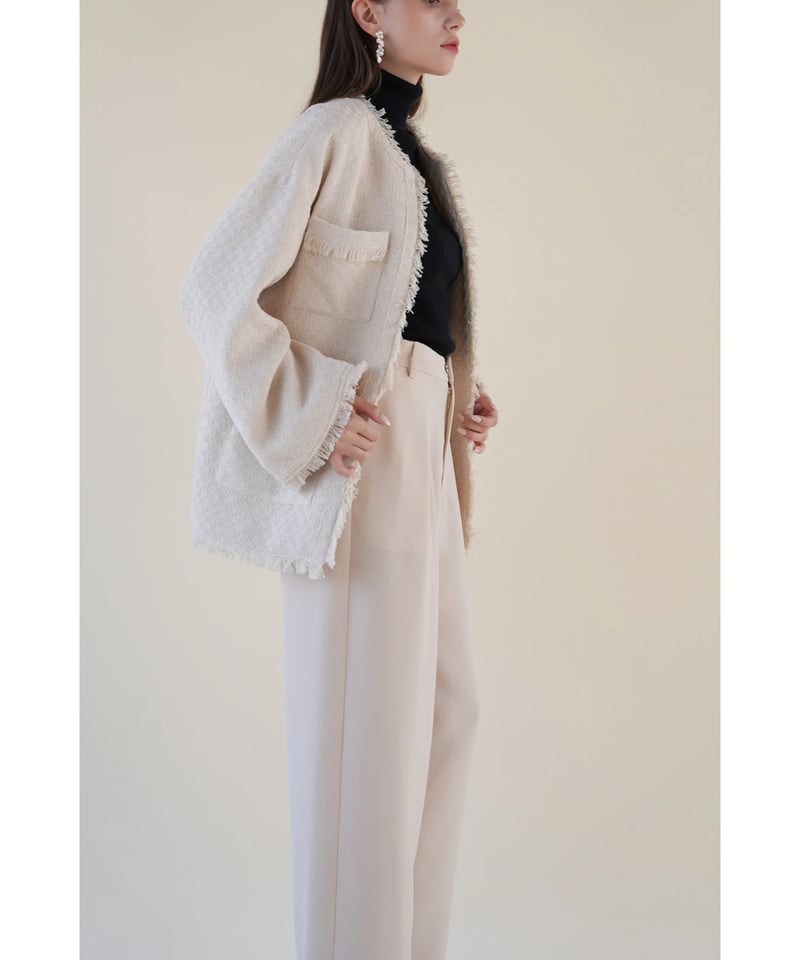fringe loose jacket | Acka.｜ エーシーケーエー｜公式オンライン  