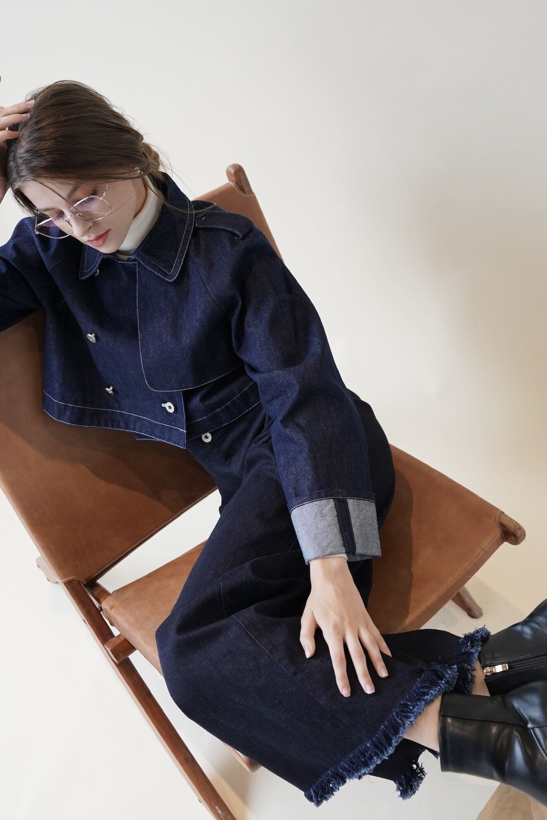 Eaphi square neck short jacket