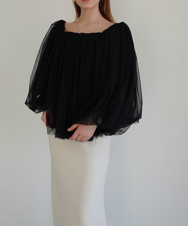 tulle shirring blouse | Acka.| エーシーケーエー|公式 tulle shirring blouse | Acka.| エーシーケーエー|公式