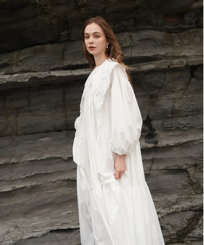 lace collar shirt dress | Acka.| エーシーケーエー|公式 lace collar shirt dress | Acka.| エーシーケーエー|公式