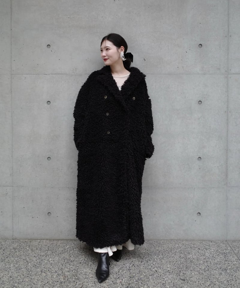 poodle boa long coat | Acka.| エーシーケーエー|公式 poodle boa long coat | Acka.| エーシーケーエー|公式