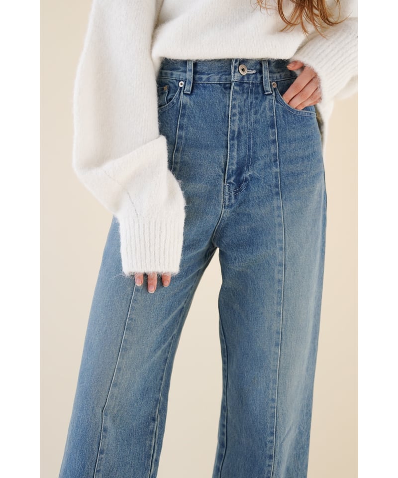 center line denim pants | Acka.｜ エーシーケーエー｜公式オンラ
