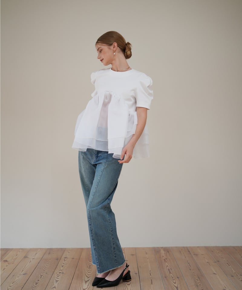 【新品】Acka. tulle peplum tee 0097_08639247_0058_f001?cache=