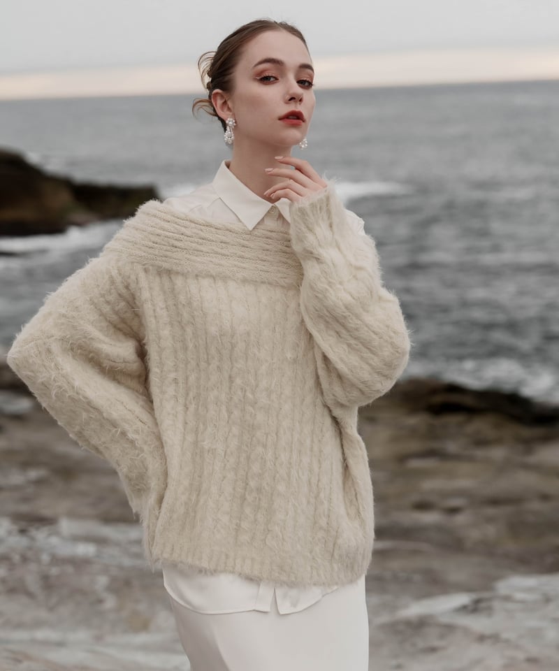 off shoulder knit | Acka.｜ エーシーケーエー｜公式オンラインストア