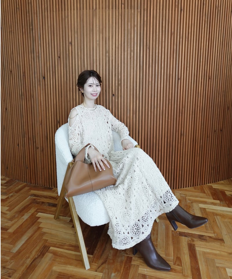 ワンピース Acka flare chemical lace one-piece flare chemical lace one-piece – Acka online store