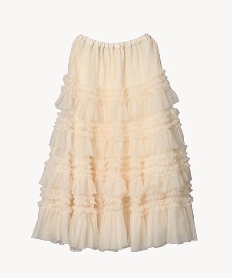 tulle long skirt（ivory）