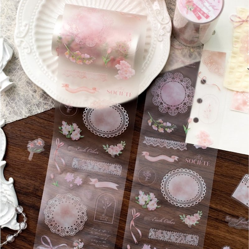 カラーレースPETロールシール 1026-3 | ハル×文具女子の文具専門店