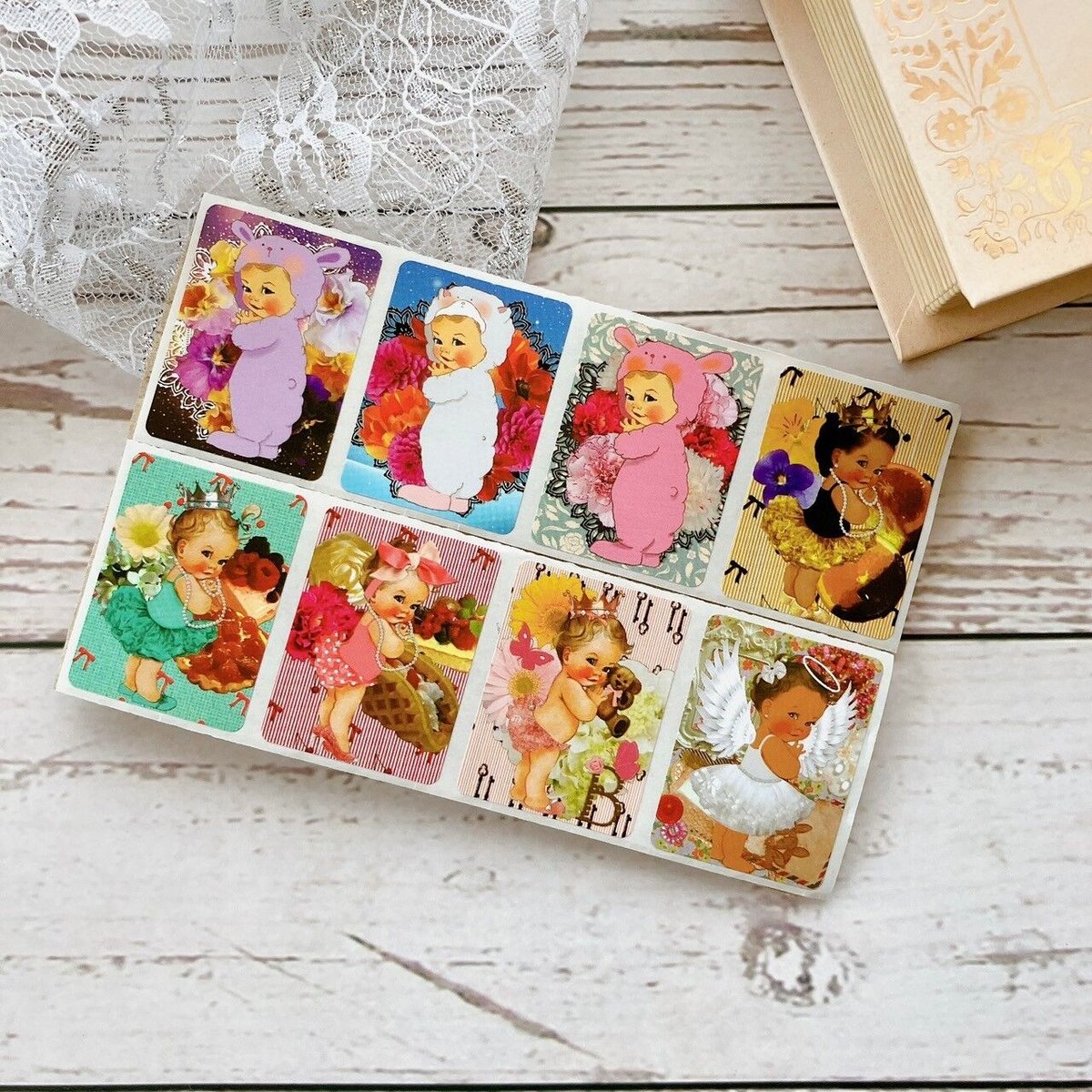 カット販売】おとめざベビー ロールシール | ハル×文具女子の文具専門店