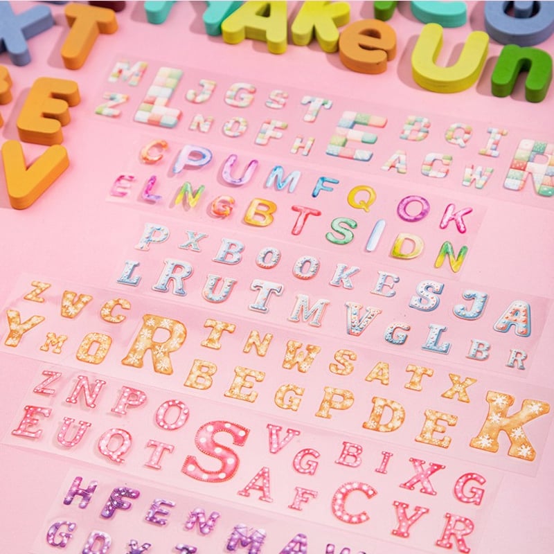 カラフルアルファベットロールシール 0817-1 | ハル×文具女子の文具専門店