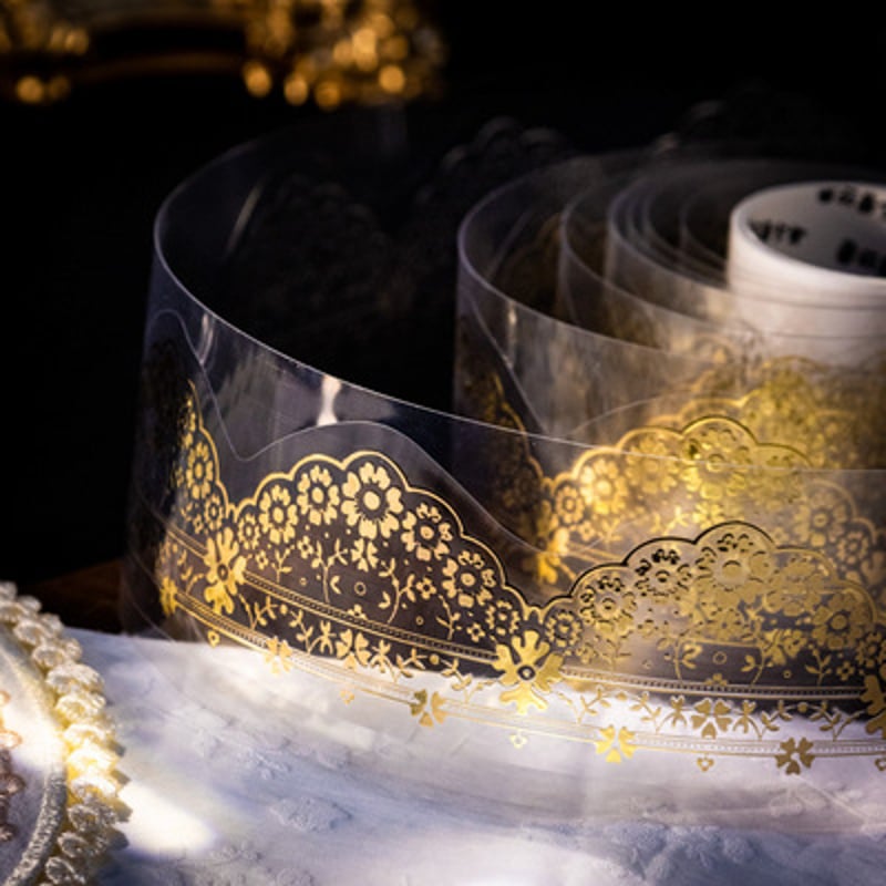 ゴールド箔押しレース 0720-7 | ハル×文具女子の文具専門店