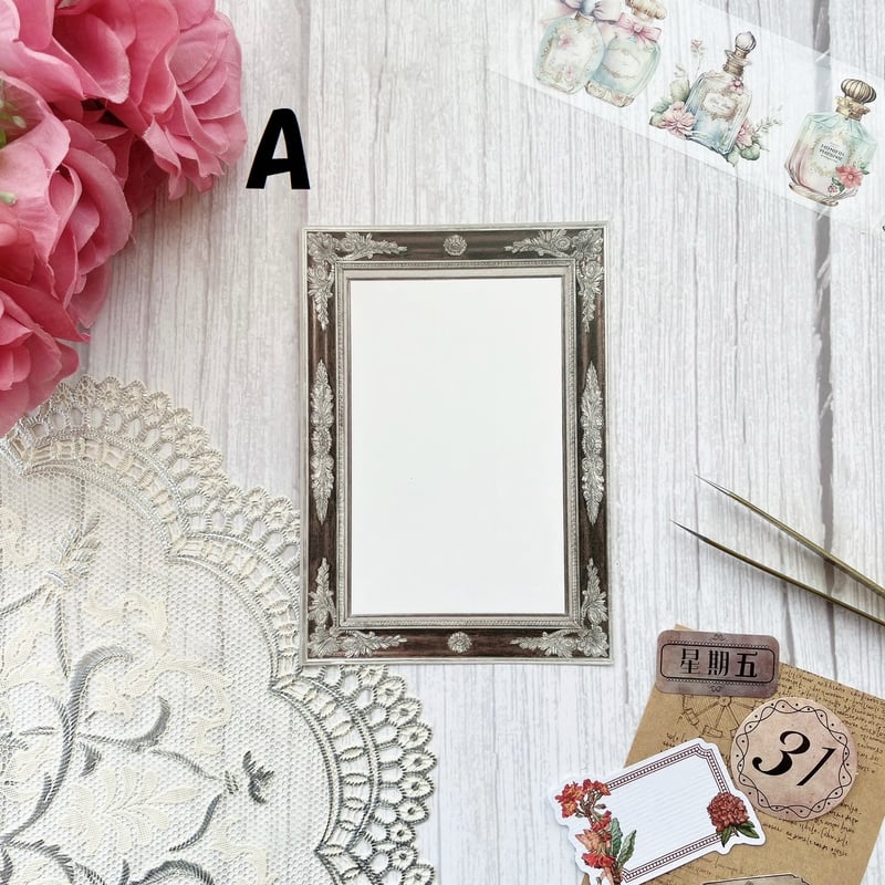 A6サイズ】ダークウッド 額縁メモ | ハル×文具女子の文具専門店