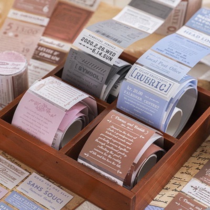 英字ロールシール 0707-2 | ハル×文具女子の文具専門店