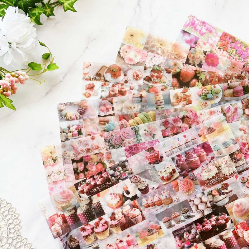トレペ】フラワー＆スイーツ デザインペーパー | ハル×文具女子の文具