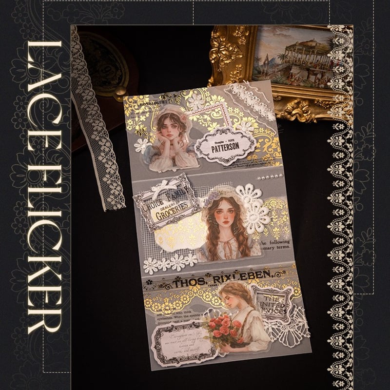 ゴールド箔押しレース 1019-1 | ハル×文具女子の文具専門店