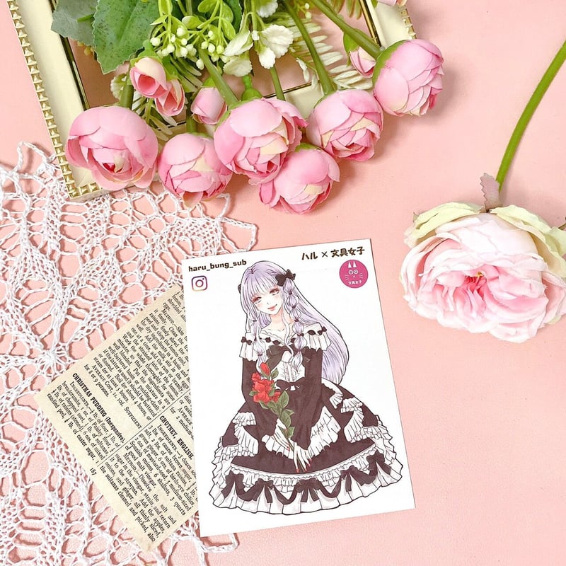 ハルガールズ 彩羽ステッカー コラージュシール | ハル×文具女子の文具