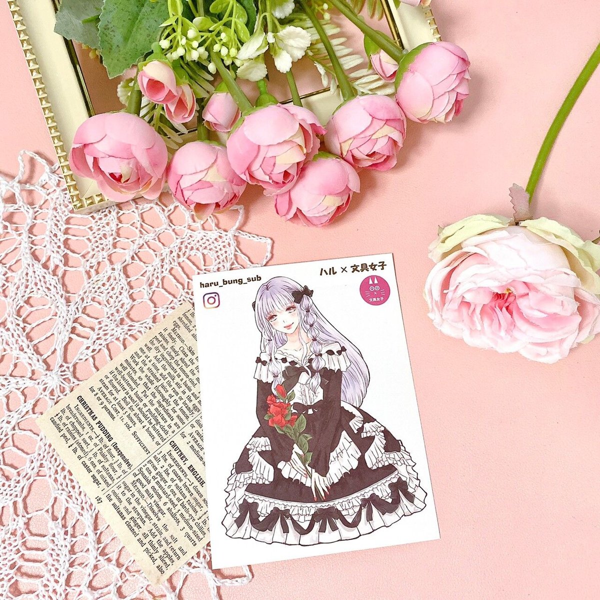 ハルガールズ 彩羽ステッカー コラージュシール | ハル×文具女子の文具