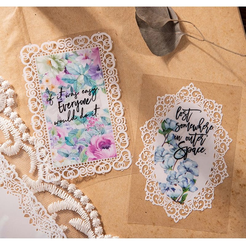 ARomantic ロールシール メモ帳 レースペーパー ステッカー シール シールデコ💕💕 来週くらいに、ロールシールたちをminneに少しupしたい