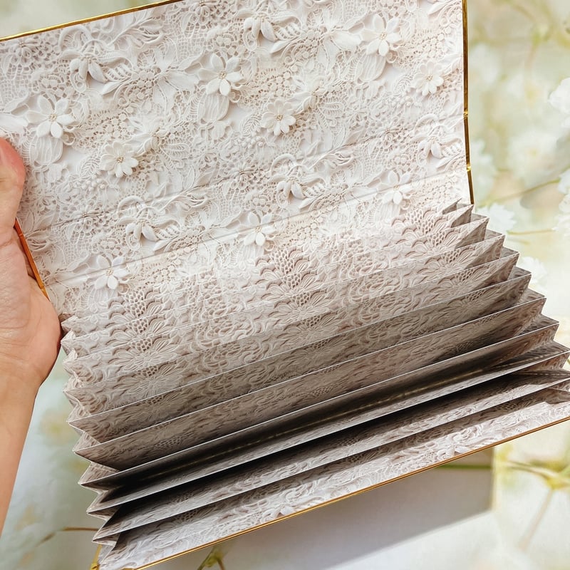 フォトデザインペーパー使用クラッチ蛇腹ファイル | ハル×文具女子の