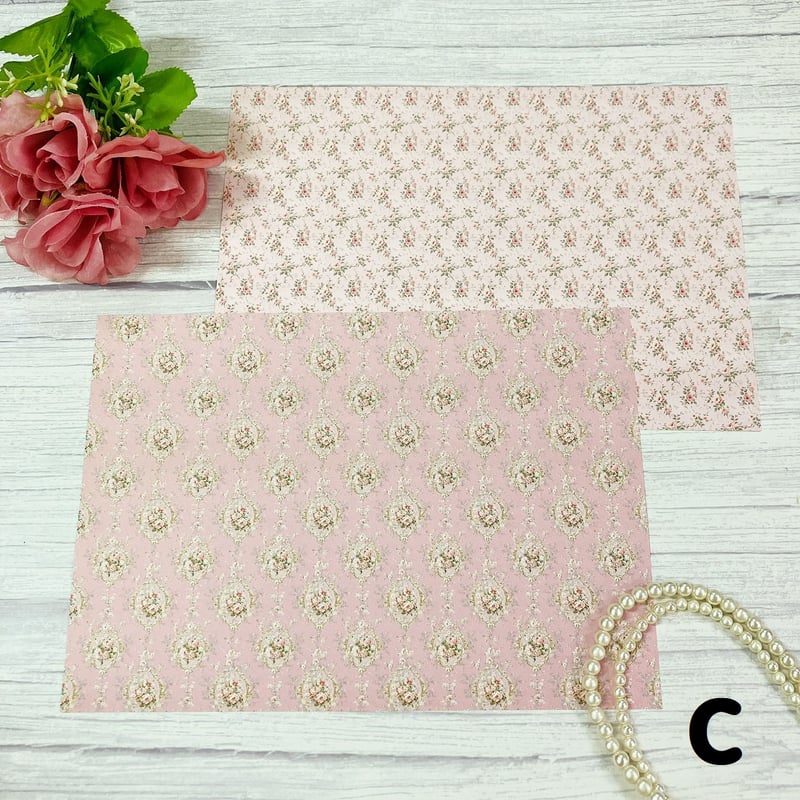 デザペ】 ロココフラワーデザインペーパー | ハル×文具女子の文具専門店