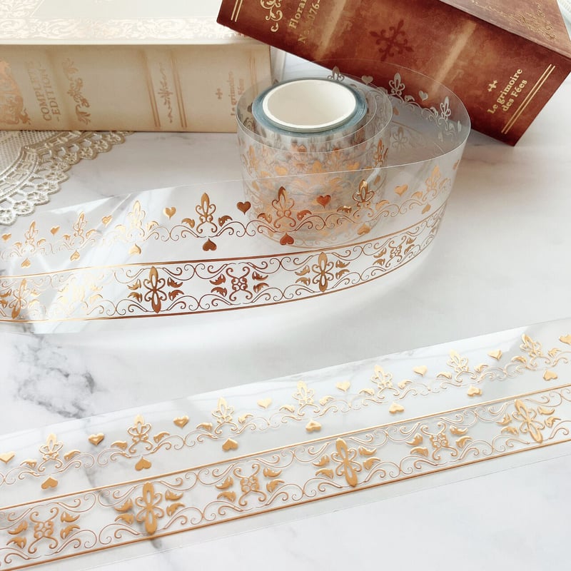 箔押レースPETテープ ハル×文具女子オリジナル フィルムテープ | ハル