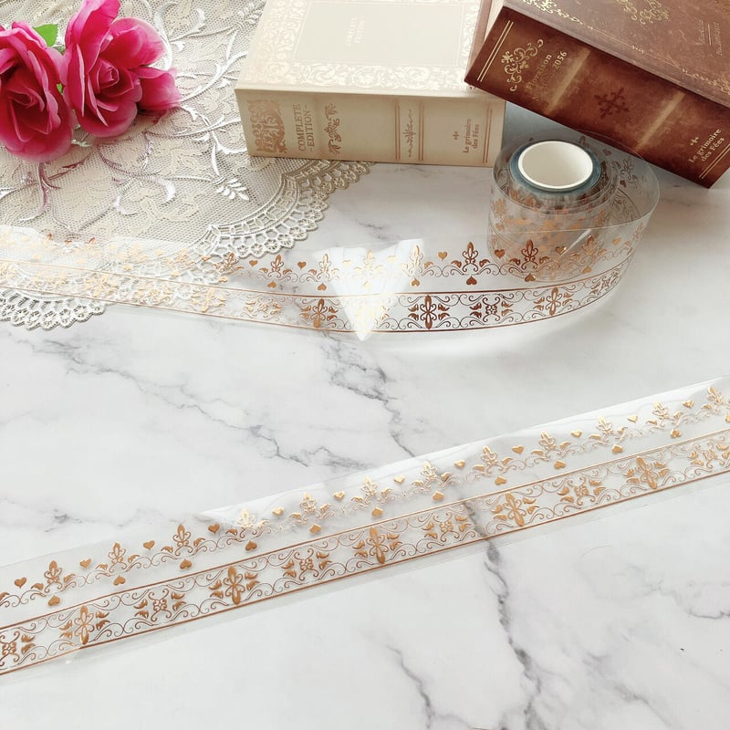 箔押レースPETテープ ハル×文具女子オリジナル フィルムテープ | ハル