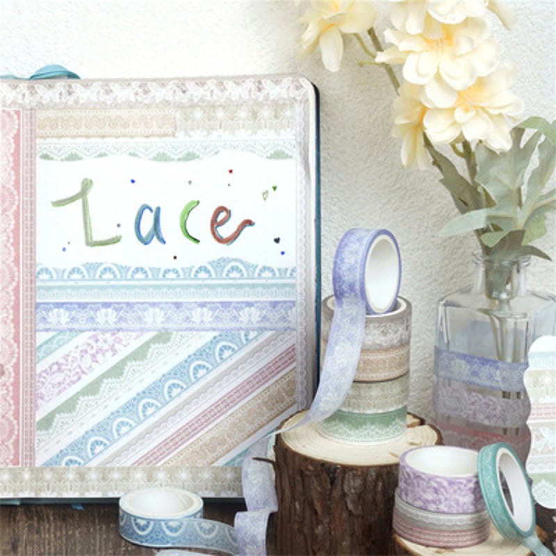 mt 限定マスキングテープ スクリーン印刷 小花 レース 2個セット 中古 Amazon | ワールドクラフト マスキングテープ キラキラクリア